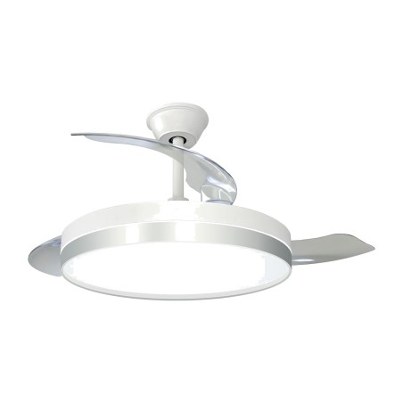 ventilatore da soffitto con luce led, pale retrattili e telecomando 3cct 36 w 4100 lm 107 cm