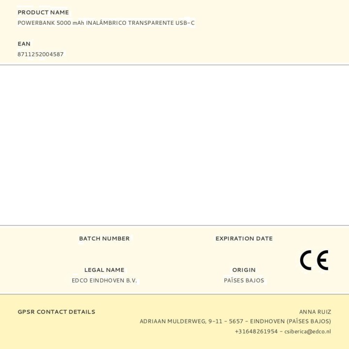 GRUNDIG Μαγνητική ασύρματη εξωτερική μπαταρία με USB-C