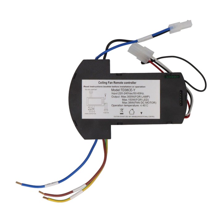 EDM Replacement remote control with receiver for ceiling fan