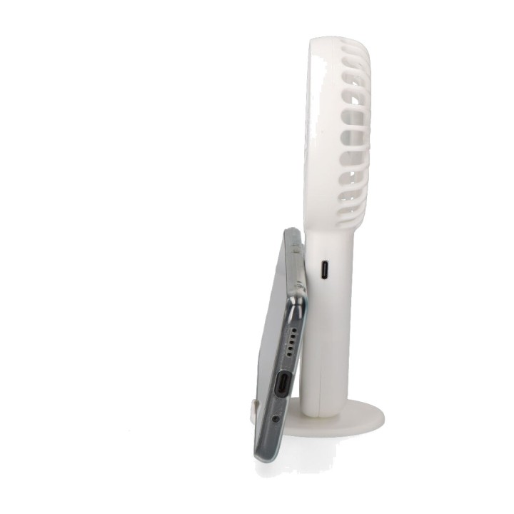 EDM Rechargeable handheld fan with removable base and