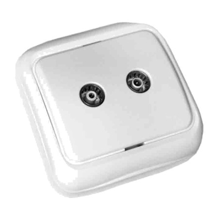 prise d’antenne tv et radio en saillie spa-77x77x30mm