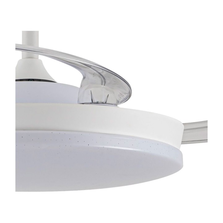 CRISTALRECORD Ventilatore da soffitto LED con pale