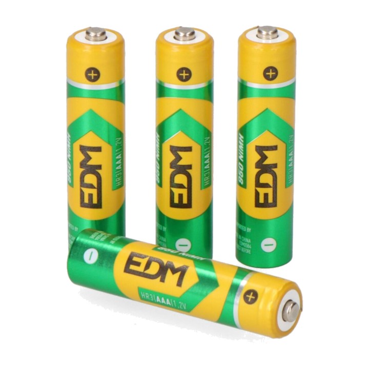 EDM Batteria ricaricabile ECO-SERIES-AAA HR03 950 MAH 4 UDS
