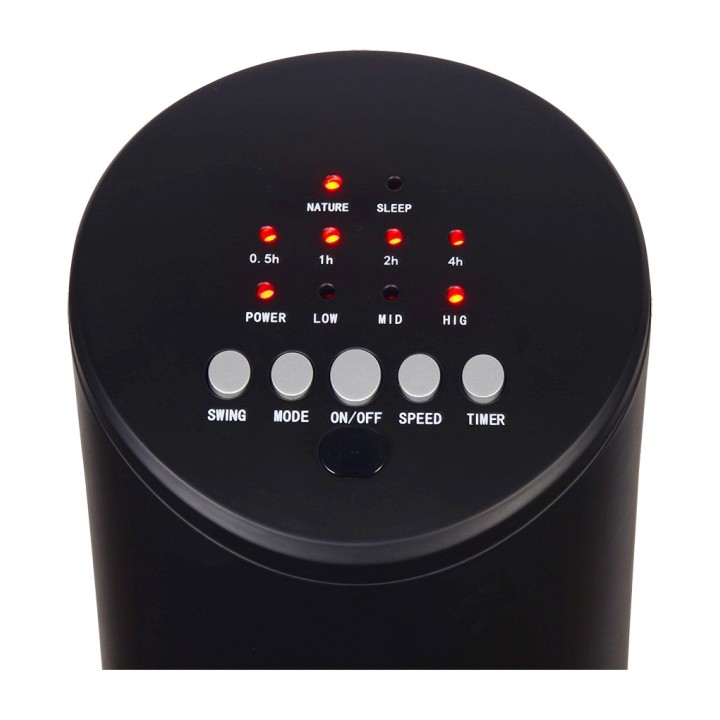 EDM Ventilatore a torre con telecomando e timer 60 W 78,3 CM