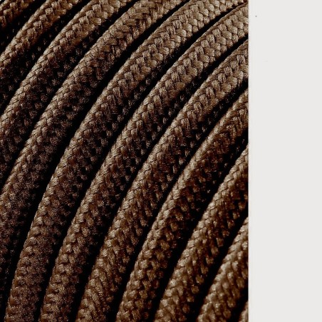 bobine de cordon textile tubulaire h03vv-f 2x0,75 mm2 25 m