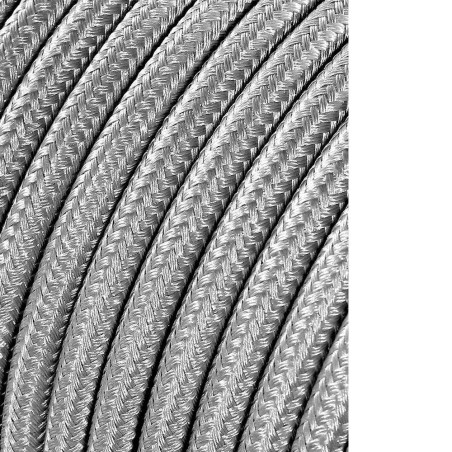 bobine de cordon textile tubulaire h03vv-f 2x0,75 mm2 25 m