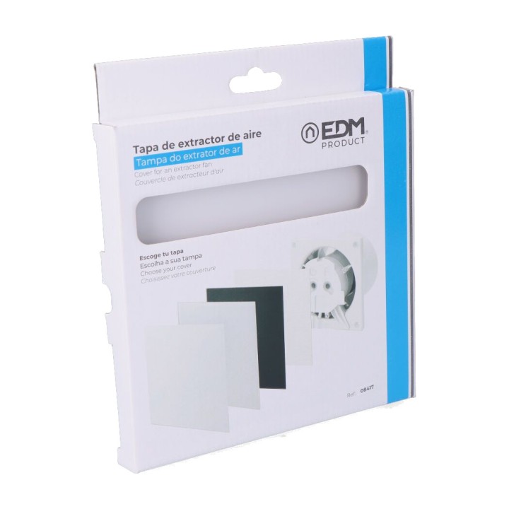 EDM Copertura in vetro per aspiratore 08413 175X175MM Ø10 CM