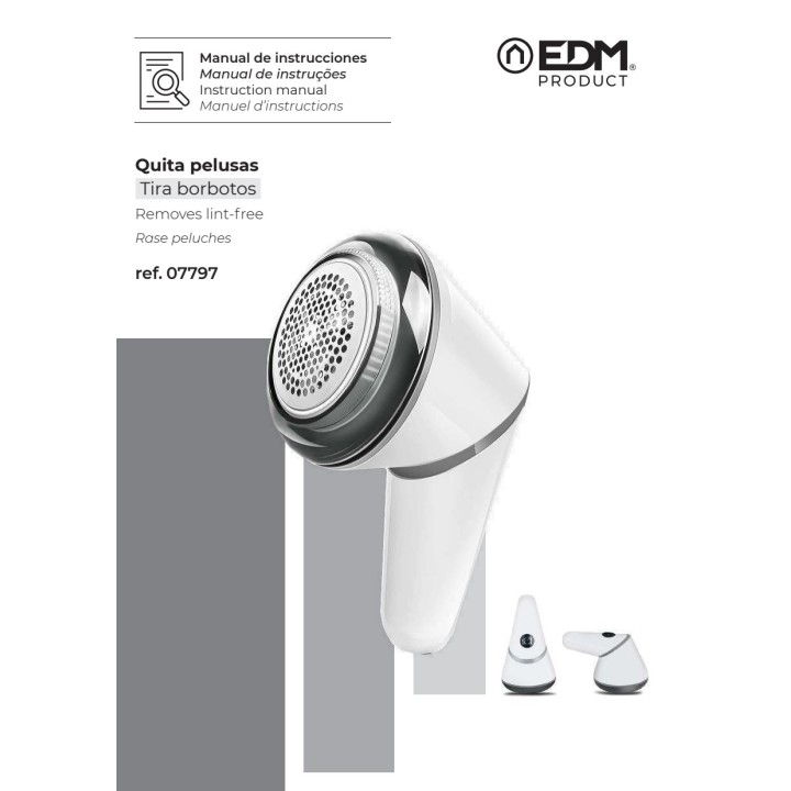 EDM Quitapelusas eléctrico recargable USB-C 400 MAH 07797