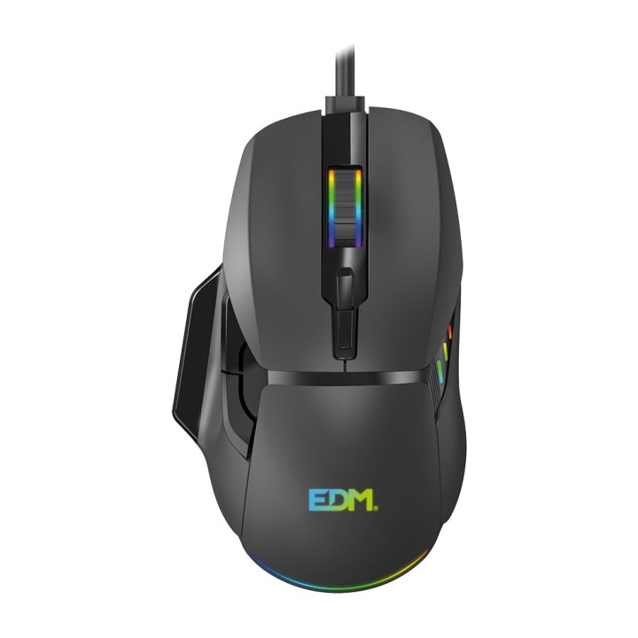 EDM Ratón gaming con cable e iluminación RGB FOR-PLAYERS 7200 DPI 07753