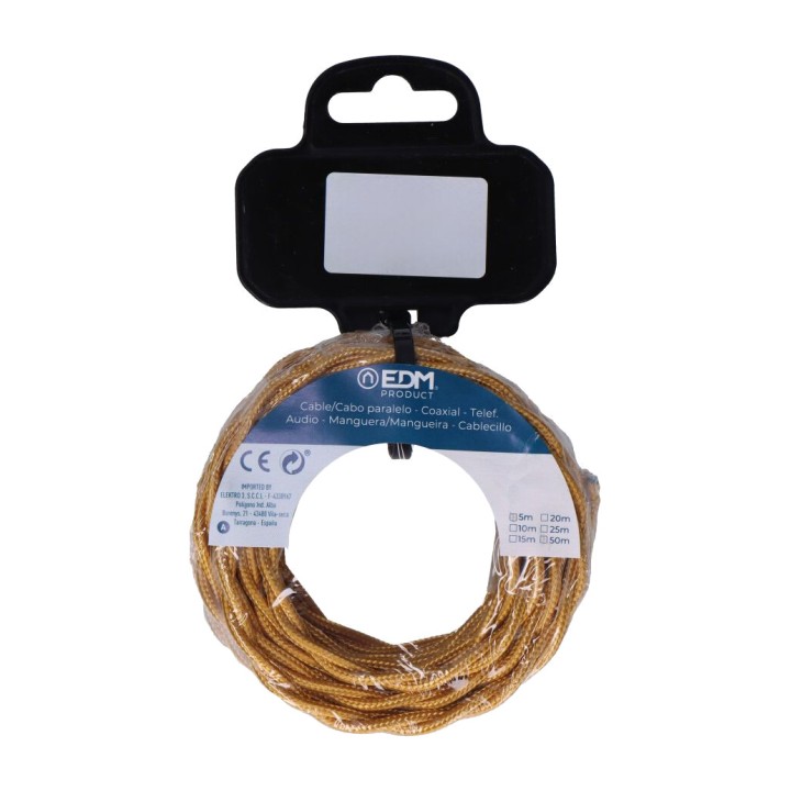 EDM Enrouleur de câble textile tressé H03VV-F 11870VAR