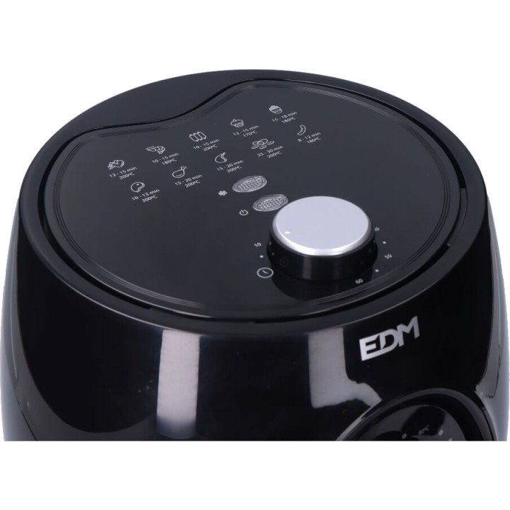 EDM Friggitrice ad aria con cestello e timer 3,6 L 1400 W