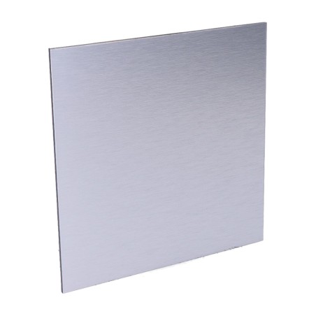 tapa de aluminio cepillado para extractor de aire 08413 175x175mm ø10 cm