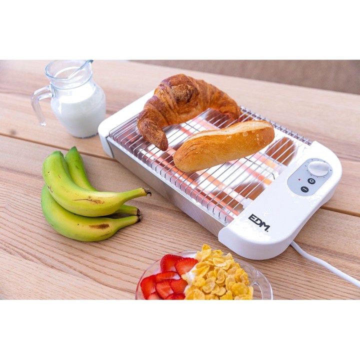 EDM Flachtoaster mit Timer 600 W 07636
