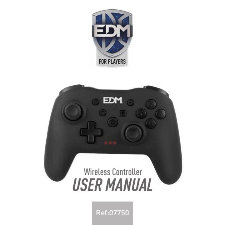 EDM Manette sans fil avec vibration pour console, mobile et