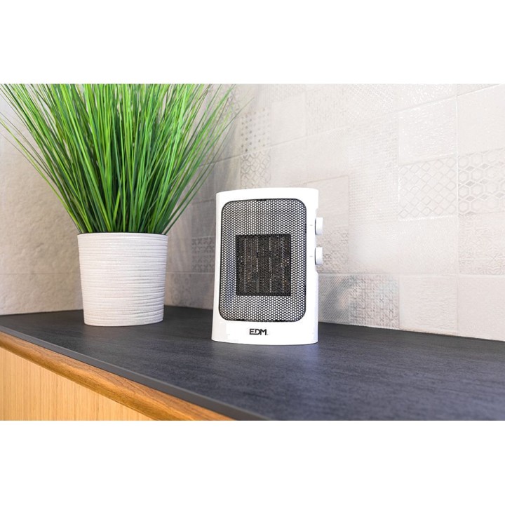 EDM Calefactor vertical con termostato 1000-1500W 25,5 CM
