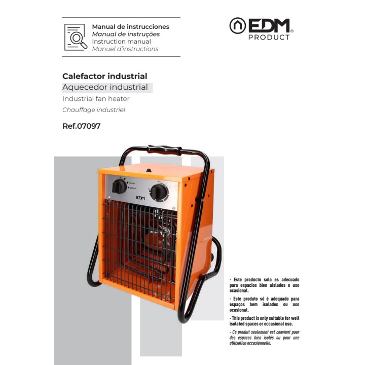 EDM Industrijski grelnik 3300 W 07097