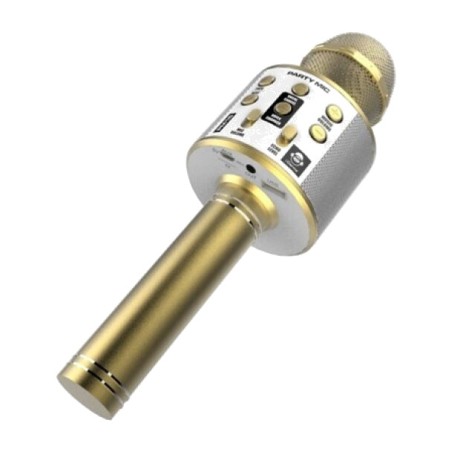 7-in-1 bluetooth karaoke microphone with rechargeable battery idance-353