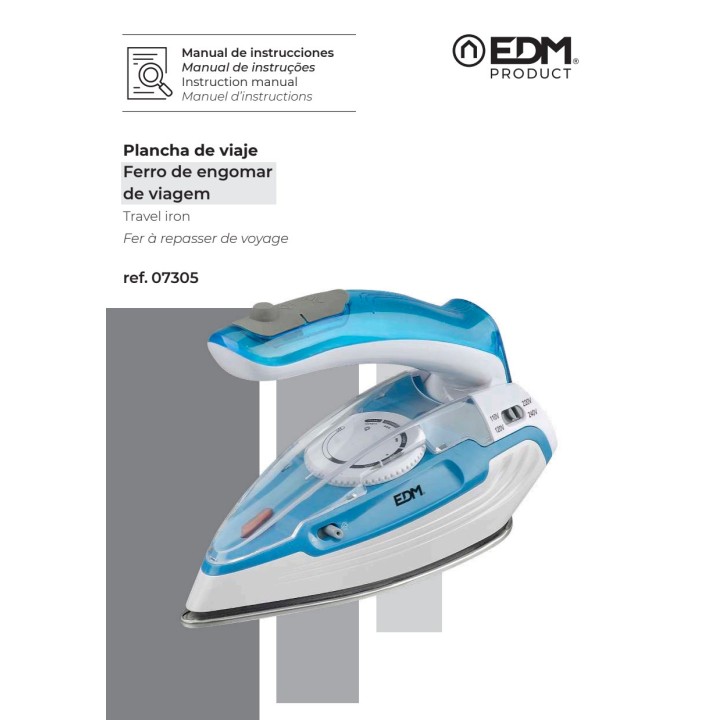 EDM Fer à vapeur de voyage 1100 W 07305