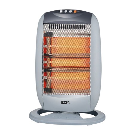 radiateur à quartz oscillant avec système anti-basculement 400/800/1200w 53 cm