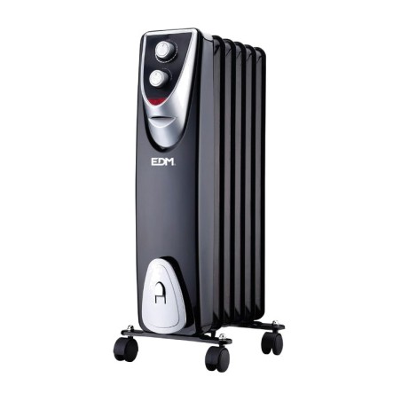 radiatore senza olio a 6 elementi black-edition 400/600/1000w 64 cm