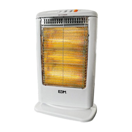 estufa de cuarzo oscilante económica con sistema antivuelco 400/800/1200w 48 cm