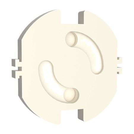 rotating protective cover for schuko socket 10 uds