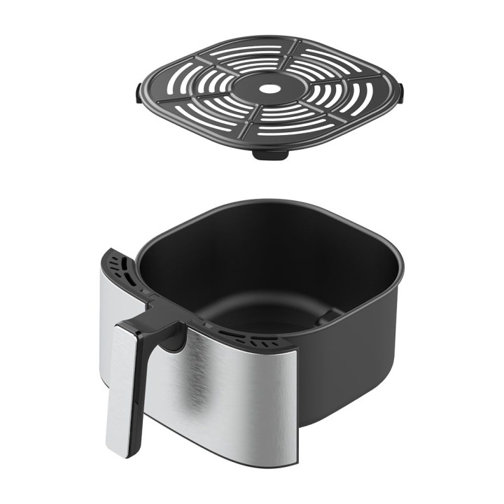 EDM Heißluftfritteuse mit LED-Display 5 L 1450 W Ø17 CM