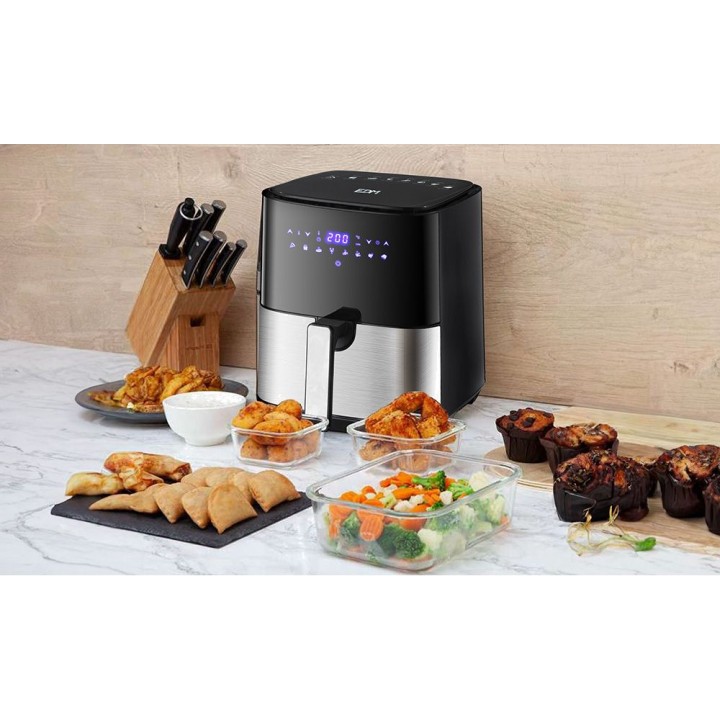 EDM Friggitrice ad aria con display LED 5 L 1450 W Ø17 CM