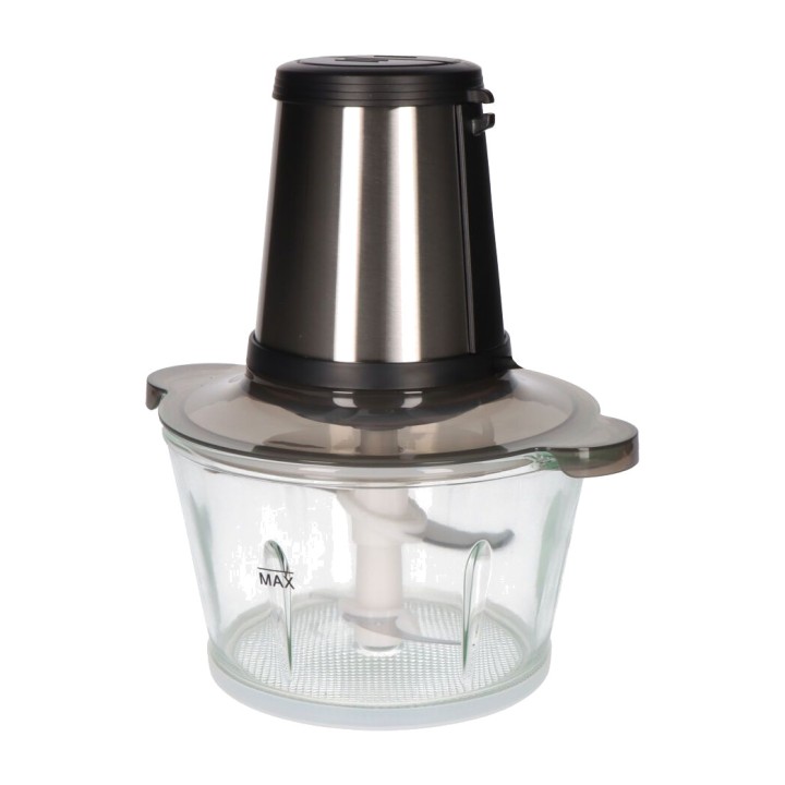 EDM Stainless steel electric chopper with glass bowl 350 W