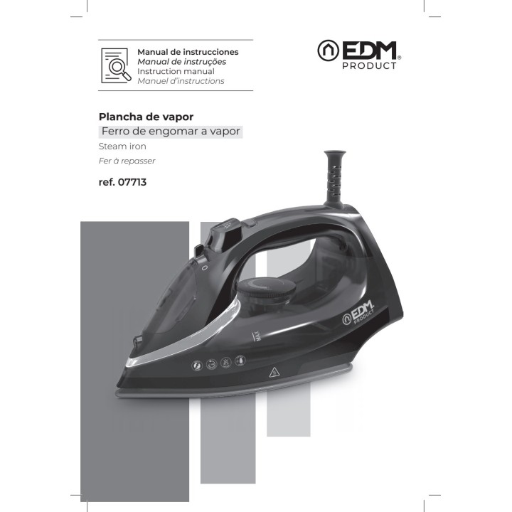 EDM Höyrysilitysrauta 2000 W 07713