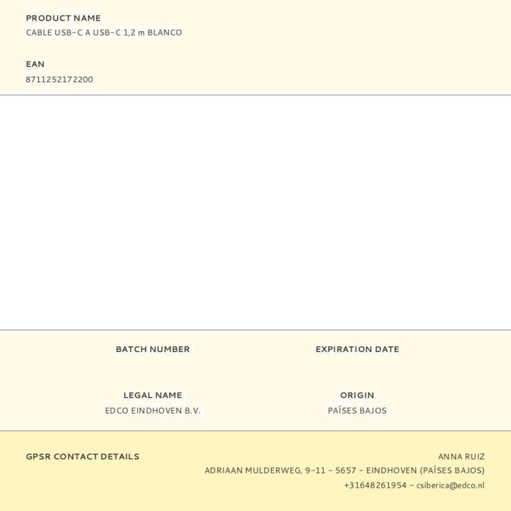 ALL RIDE Lade- och synkroniseringskabel USB-C 1,2 M (3UD)