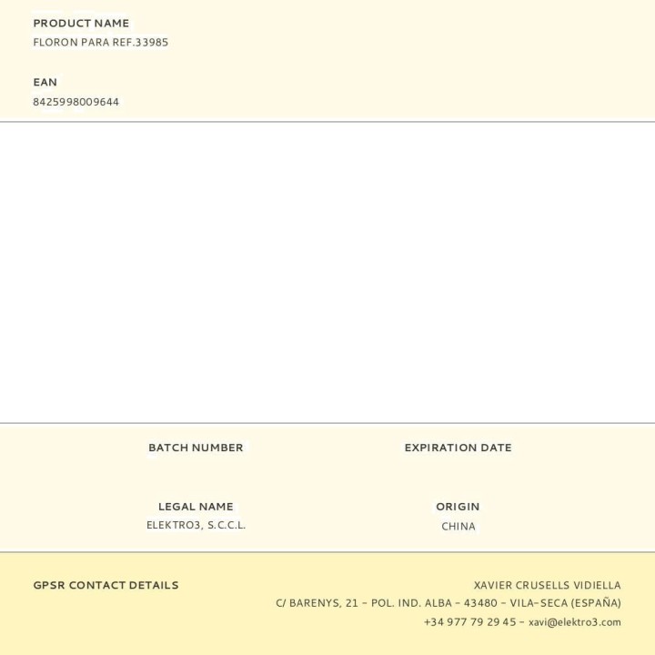 EDM Ersatz-Deckenrosette für Deckenventilator 33985 00964
