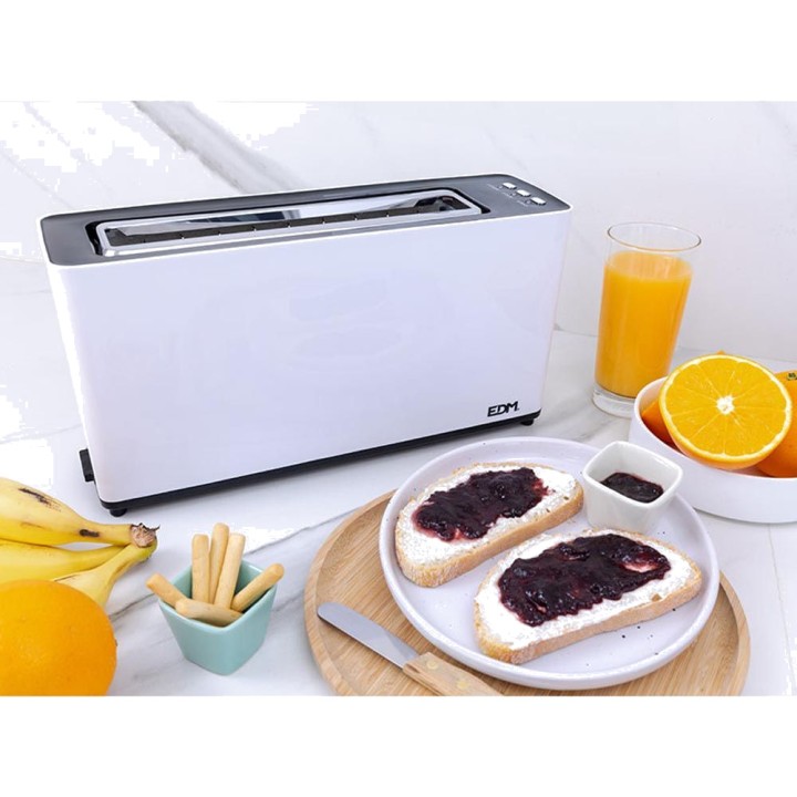 EDM Brødrister med lang rille 900 W 07639VAR