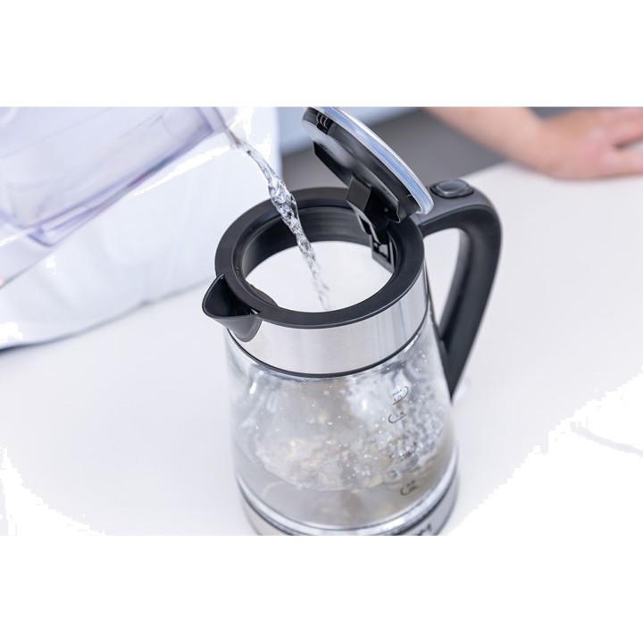EDM Glass and stainless steel kettle 1,7 L 1850-2200W 07657