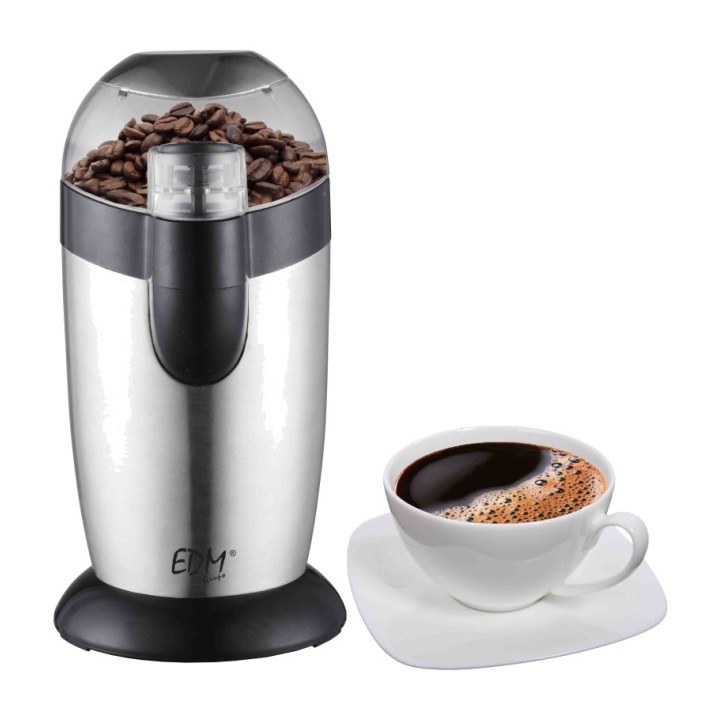 EDM Elektrische Kaffeemühle aus Edelstahl 120 W 07651