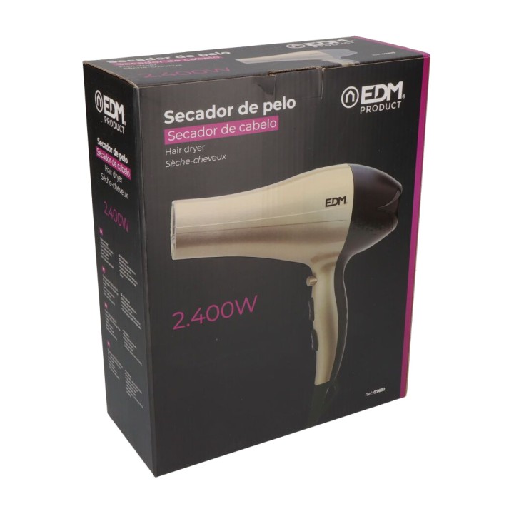 EDM Sèche-cheveux ionique avec diffuseur 1900-2300W 07632