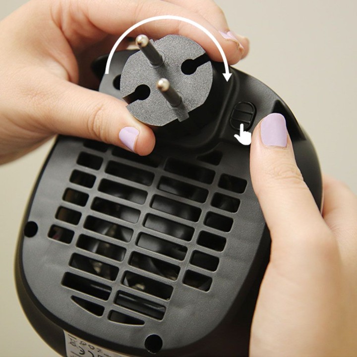 EDM Mini calefactor cerámico de enchufe 700 W 10,8 CM 07187