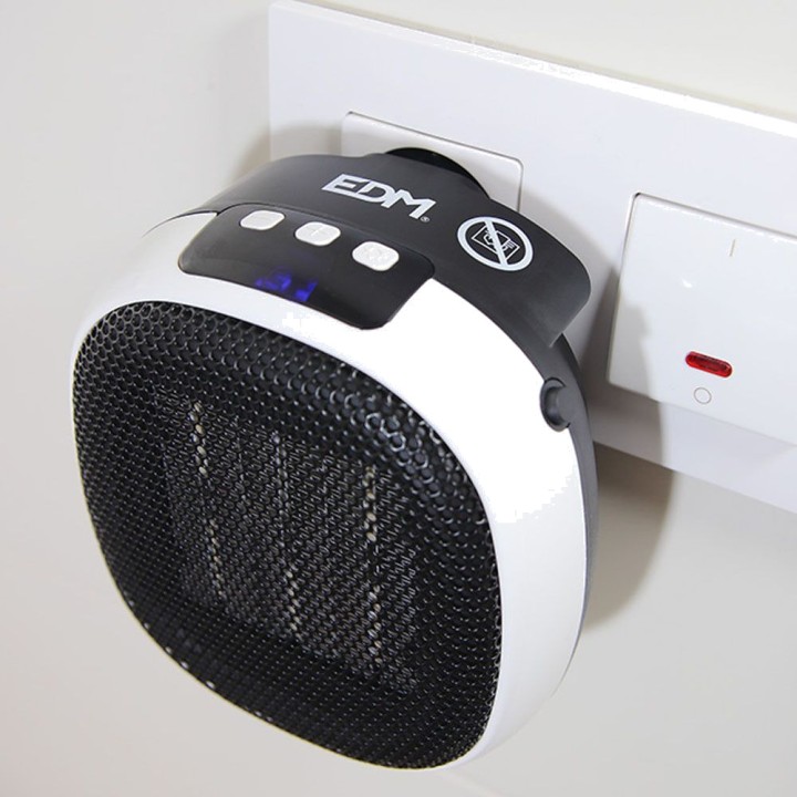 EDM Mini chauffage céramique à brancher 700 W 10,8 CM 07187