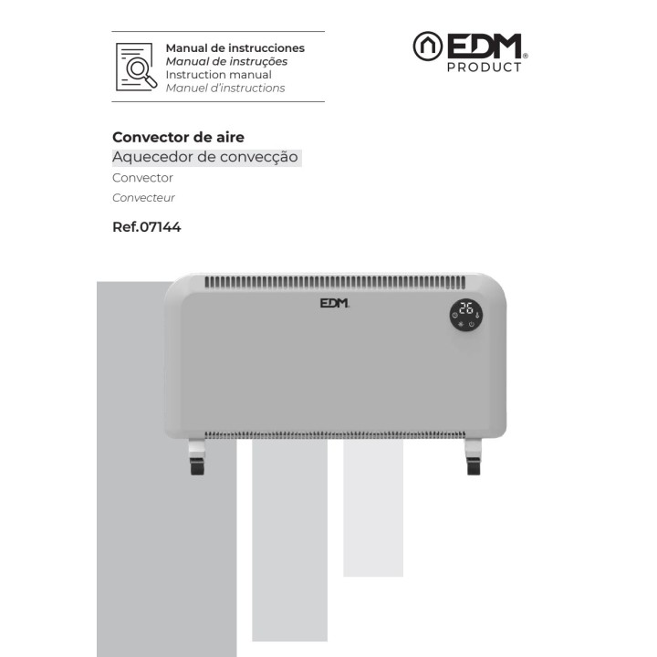 EDM Termoconvettore 2000 W 82X22X49CM 07144
