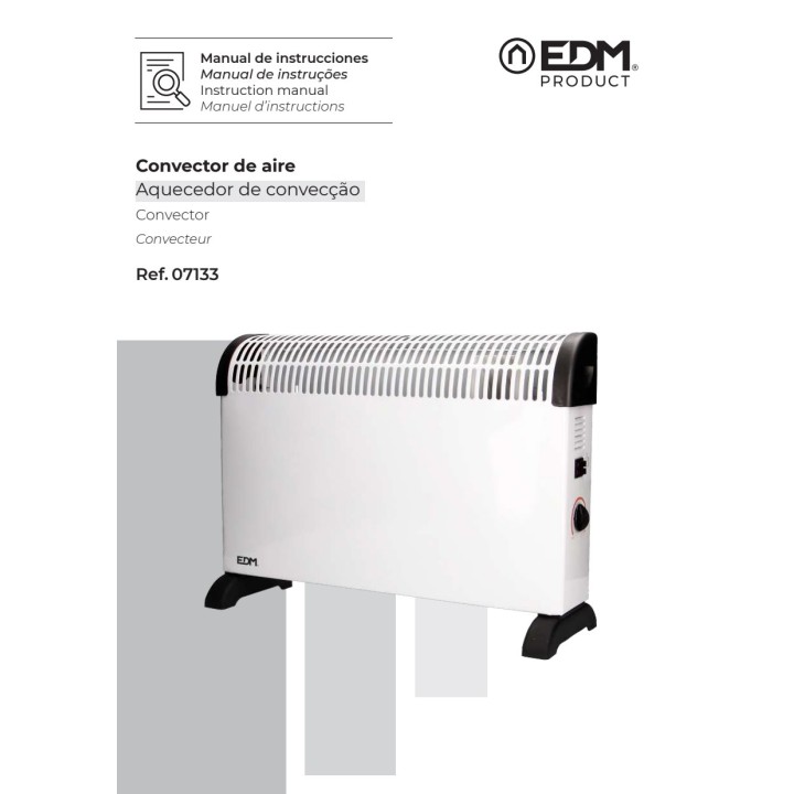 EDM Basic air convector 2000 W 49 CM 07133