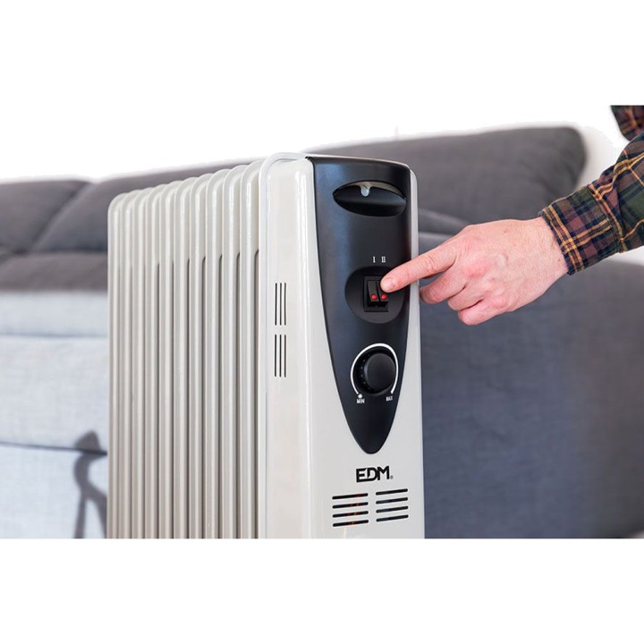 EDM Radiateur à huile à 11 éléments 2500 W 73 CM 07123