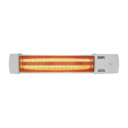 estufa de baño de cuarzo orientable marfil-600/1200w 10,5 cm