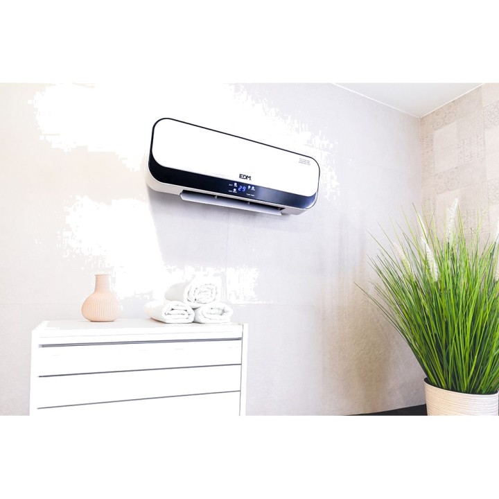 EDM Wandheizlüfter mit Fernbedienung und Timer 1000-2000W