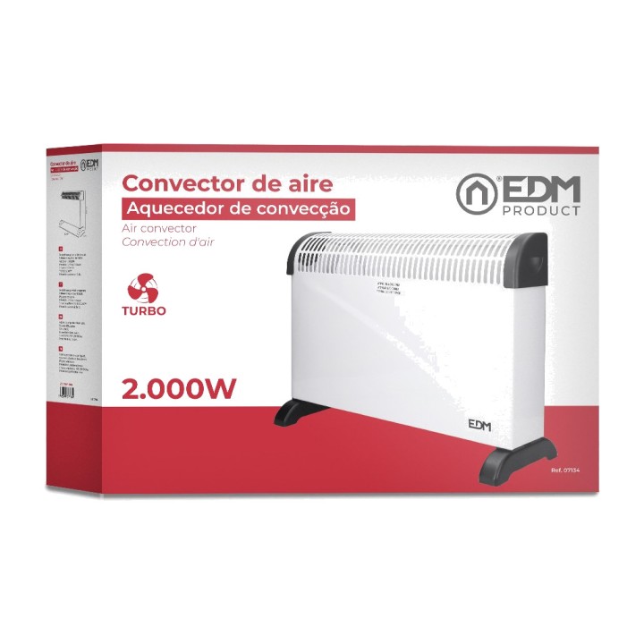 EDM Termoconvettore turbo 2000 W 49 CM 07134