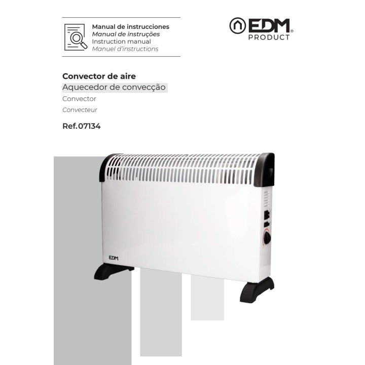 EDM Turbo-Konvektor 2000 W 49 CM 07134