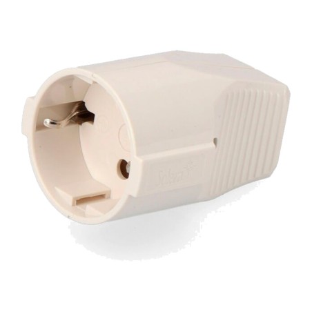 falra szerelhető schuko aljzat oldalsó földeléssel és elülső kábelkivezetéssel 16 a 250 v 4,8 mm