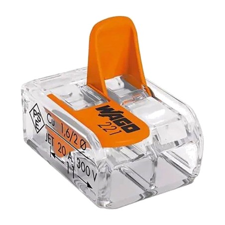 hitri spojnik z ročico, 2-potni 4 mm2 450 v 32 a 8,4 mm