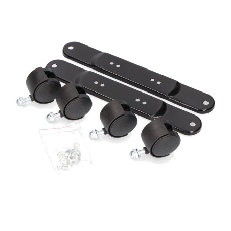 replacement set of wheels and brackets with wing nuts for radiator 07126/07127