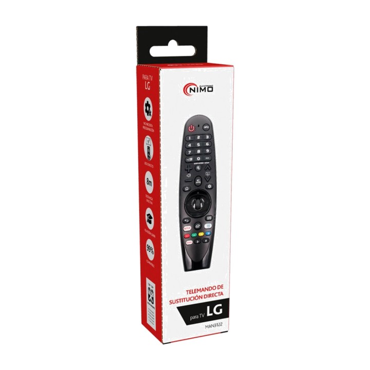 NIMO Ersatzfernbedienung für Fernseher TV-REMOTE (2UD)