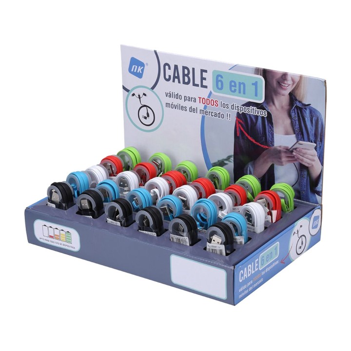 NK USB-latauskaapeli 6:ssa 1:ssä 1 M (30UD) 51140